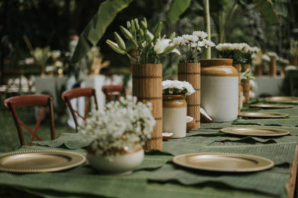 Tablescape and Floral detail — Wedding decor — Alila Diwa Goa
